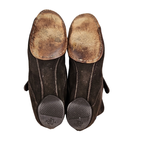 Donald J. Pliner Berle Brown Suede Leather Wedge Ankle Booties Women's Size 9.5 - Picture 8 of 11